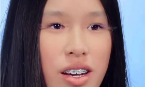 张庭晒一家四口，儿女颜值身高出众，15岁林希曈长成国际范小辣妹